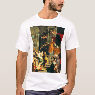 Saint Ignatius of Loyola Sacred Icon Fine Art T-Shirt