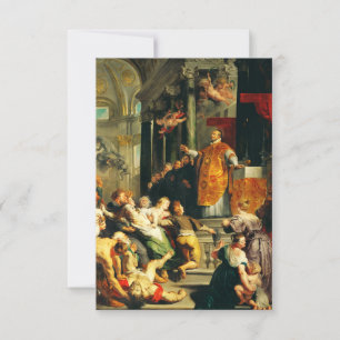 Saint Ignatius of Loyola Sacred Icon Fine Art Thank You Card