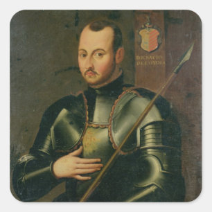 Saint Ignatius of Loyola Square Sticker