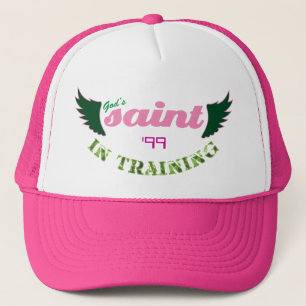 Saint in Training (pink) hat