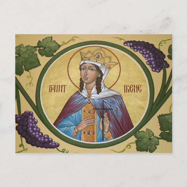 Saint Irene Prayer Card (Front)