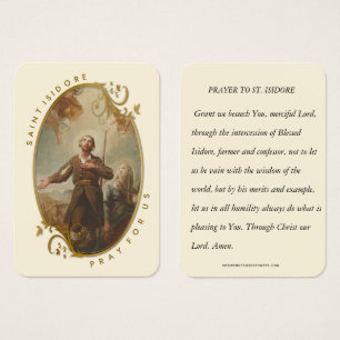 Saint Isidore the Farmer Laborer Religious Prayer