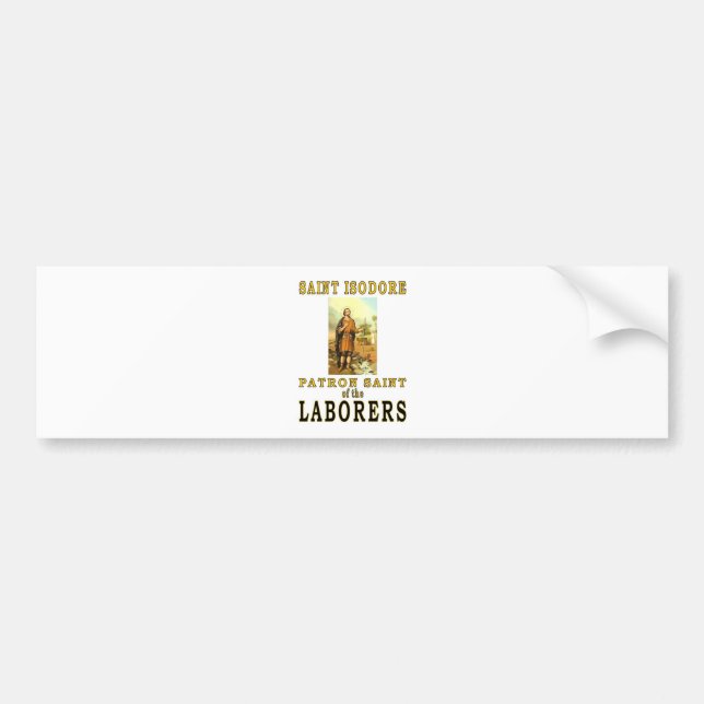 SAINT ISODORE BUMPER STICKER (Front)