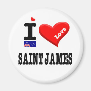 SAINT JAMES - I Love Magnet