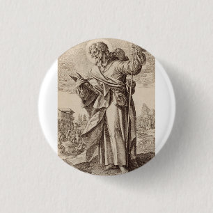Saint James the Great one of Twelve Apostles 3 Cm Round Badge