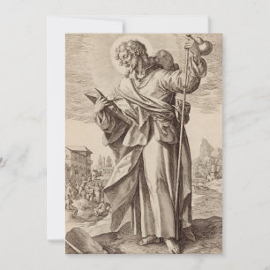 Saint James the Great one of Twelve Apostles Invitation