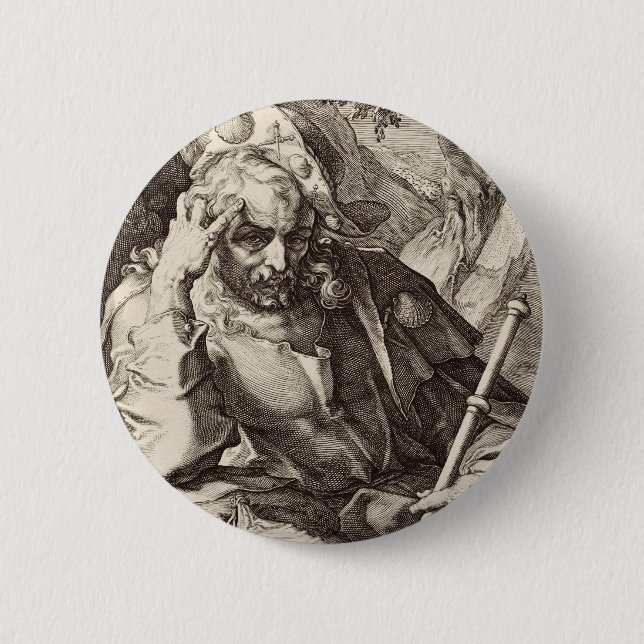 Saint James the Great the Apostle 6 Cm Round Badge (Front)