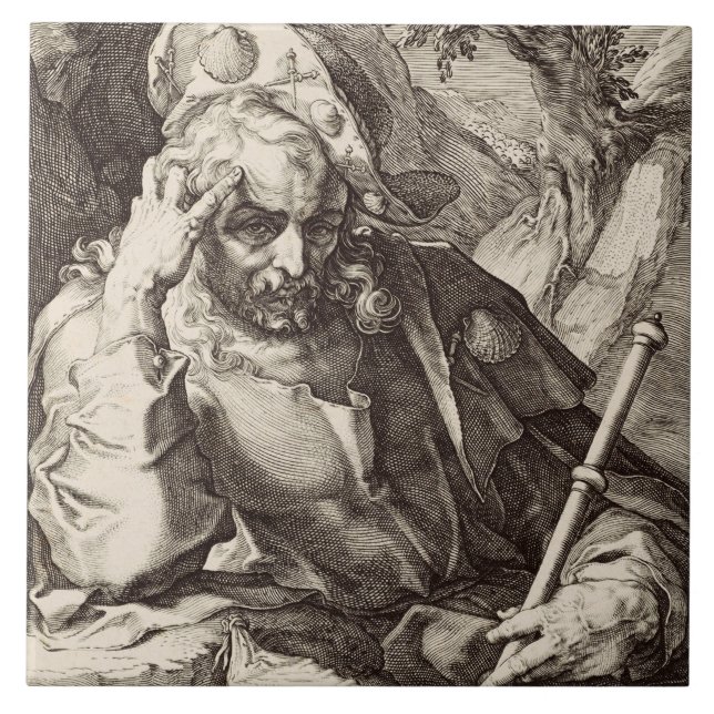 Saint James the Great the Apostle Tile (Front)