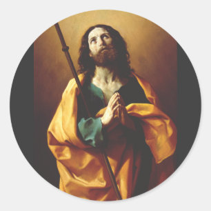 Saint James the Greater by Guido Reni Art Classic Round Sticker