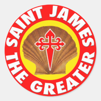 Saint James the Greater Classic Round Sticker