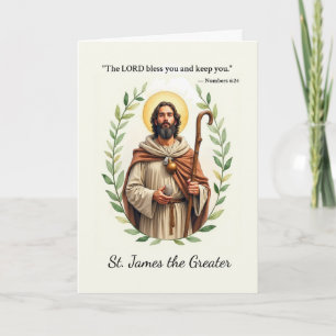 Saint James the Greater God's Peace and Blessings Card