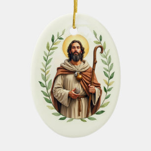 Saint James the Greater God's Peace and Blessings Ceramic Tree Decoration