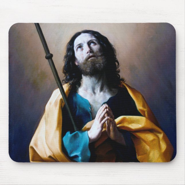 Saint James the Greater, Guido Reni Mouse Mat (Front)