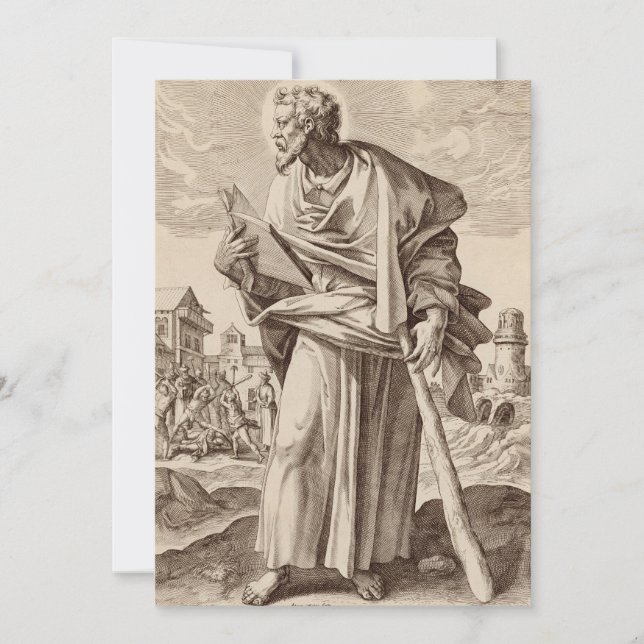 Saint James the Less son of Alphaeus Holiday Card (Front)