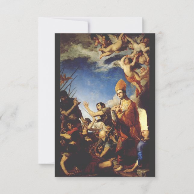 Saint Januarius Bishop of Benevento  Thank You Card (Front)