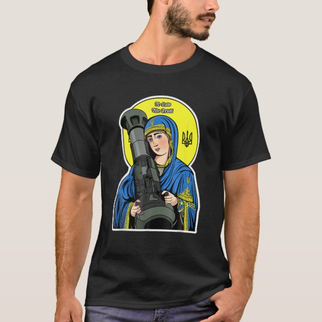 Saint Javelin Saint NLA I Stand With Ukraine Ukrai T-Shirt (Front)