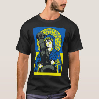 Saint Javelin The Protector Of Ukraine Flag   T-Shirt