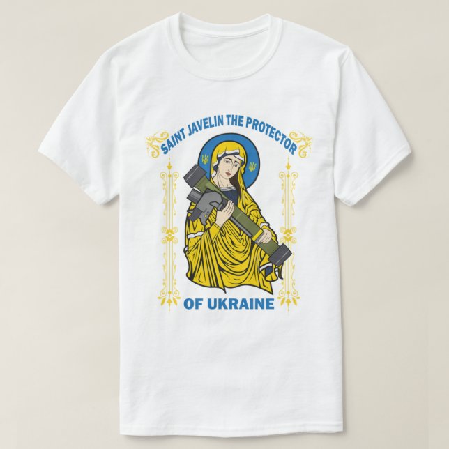 Saint Javelin The Protector Of Ukraine    T-Shirt (Design Front)