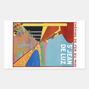 Saint Jean de Luz Rectangular Sticker