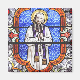 Saint Jean Vianney Premium Soul Guide Art Print Magnet
