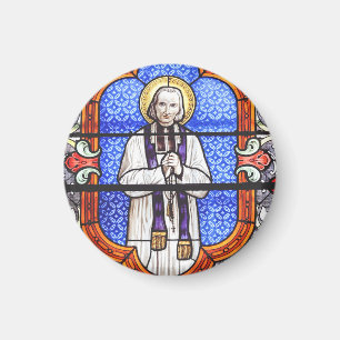 Saint Jean Vianney Premium Soul Guide Art Print Magnet