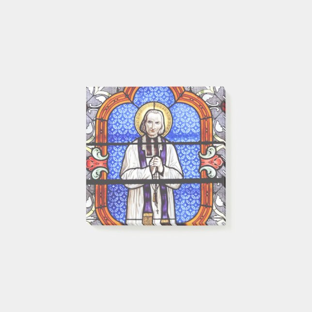 Saint Jean Vianney Premium Soul Guide Art Print Post-it Notes (Front)