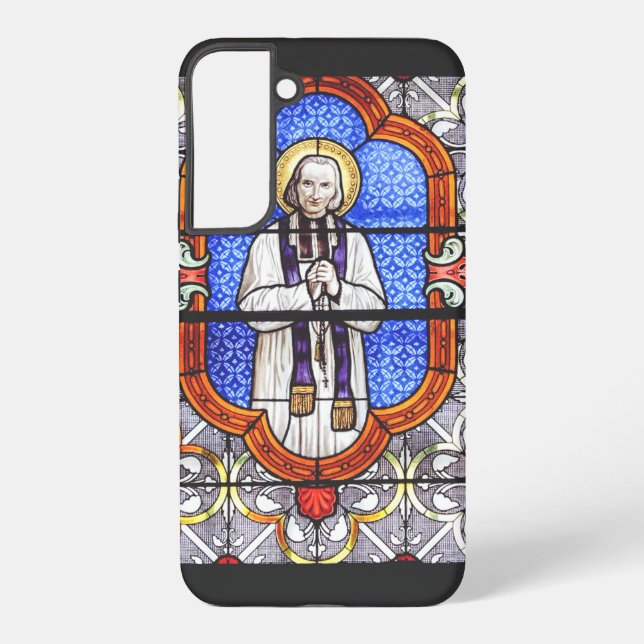 Saint Jean Vianney Premium Soul Guide Art Print Samsung Galaxy S22+ Case (Back)