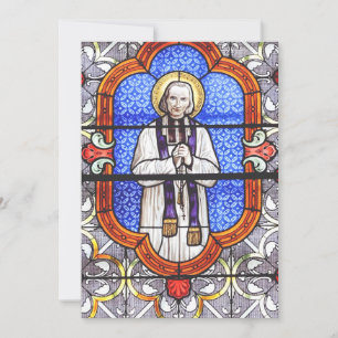Saint Jean Vianney Premium Soul Guide Art Print Thank You Card