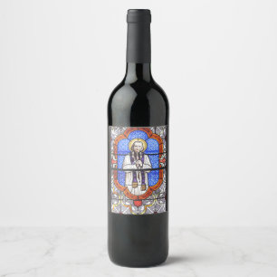 Saint Jean Vianney Premium Soul Guide Art Print Wine Label