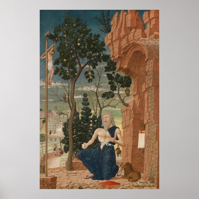 Saint Jerome - Andrea Mantegna Fine Art Poster (Front)