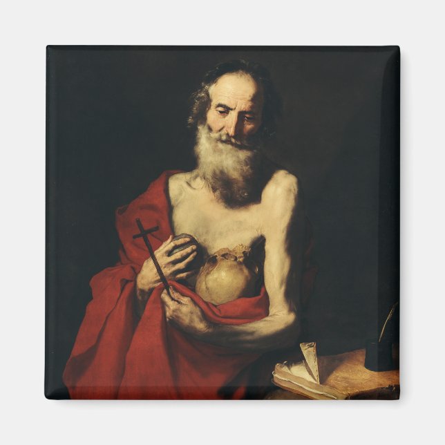 Saint Jerome by Jusepe de Ribera Magnet (Front)