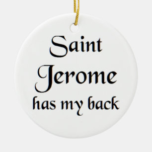 saint jerome ceramic tree decoration