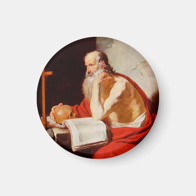 Saint Jerome Father of Biblical Scholarship Magnet (Front)