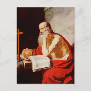 Saint Jerome Father of Biblical Scholarship Postcard