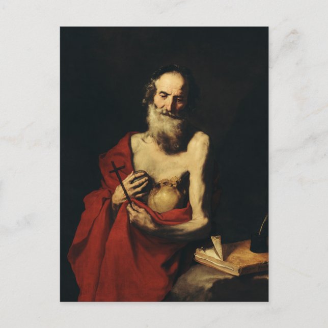Saint Jerome Father of Biblical Scholarship Postcard (Front)