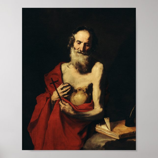 Saint Jerome Father of Biblical Scholarship Poster (Front)