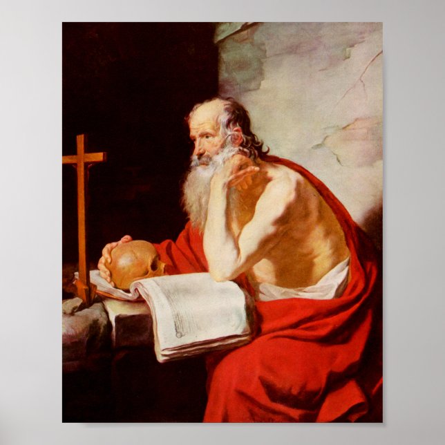 Saint Jerome Father of Biblical Scholarship Poster (Front)