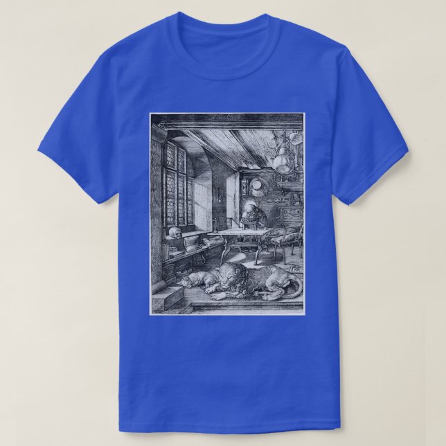 Saint Jerome in his Study 1514 by Albrecht Drer T-Shirt (Design Front)