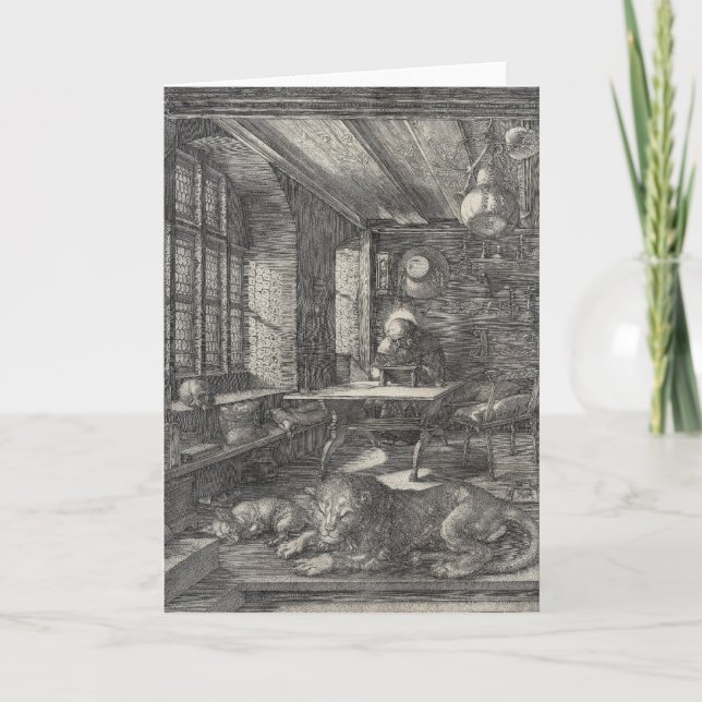 Saint Jerome in His Study by Albrecht Durer Card (Front)