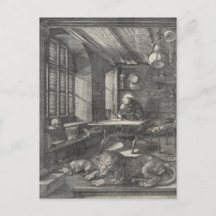 Saint Jerome in His Study by Albrecht Durer Postcard