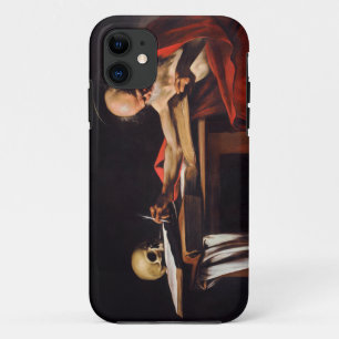 Saint Jerome Writing by Michelangelo Caravaggio iPhone 11 Case