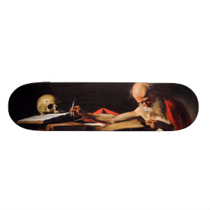 Saint Jerome Writing by Michelangelo Caravaggio Skateboard