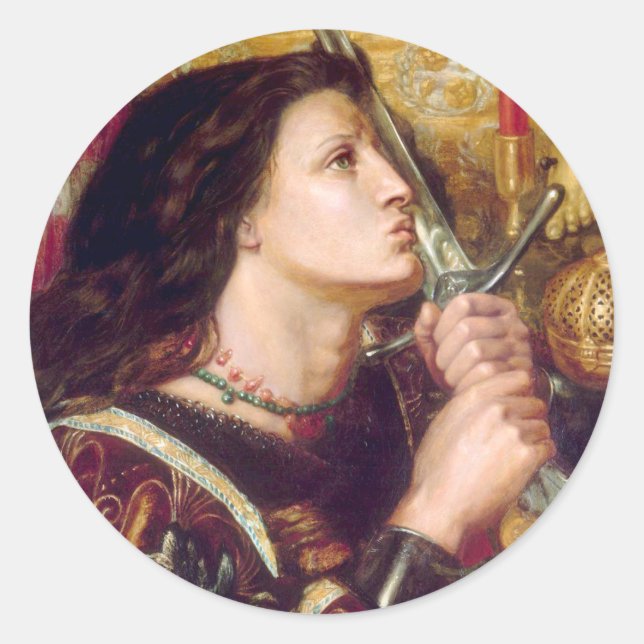 Saint Joan of Arc Classic Round Sticker (Front)