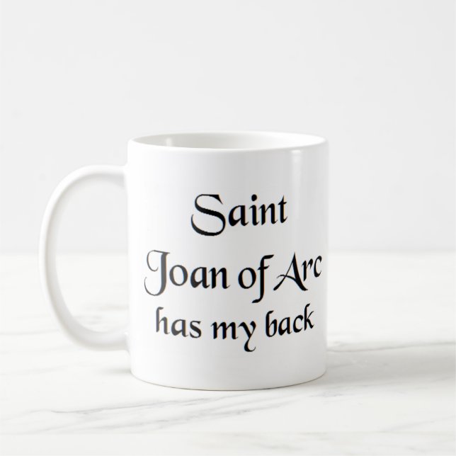 saint joan of arc coffee mug (Left)
