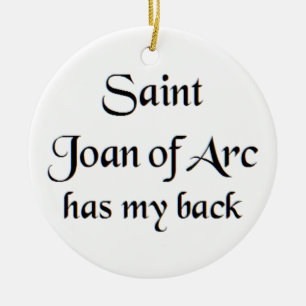saint joan of arc coffee mug ceramic tree decoration