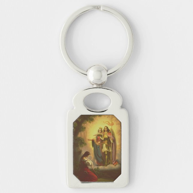 Saint Joan of Arc Defender of France Key Ring (Front)