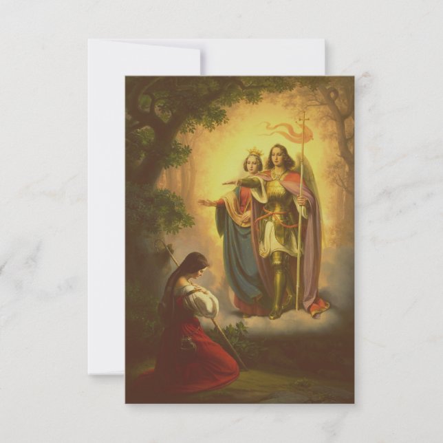 Saint Joan of Arc Defender of France Thank You Card (Front)