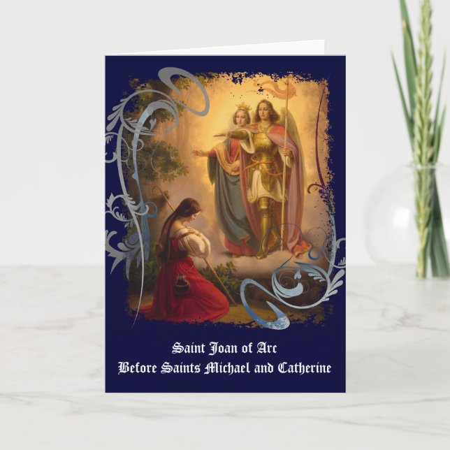 Saint Joan of Arc Greeting Card (blank) (Front)