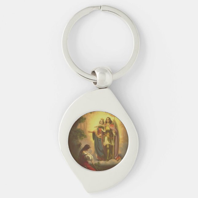 Saint Joan of Arc Key Ring (Front)