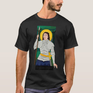 Saint Joan Of Arc Shield Vintage French Saint Cath T-Shirt